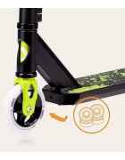 Lionelo Trotineta Whizz pentru acrobatii verdenegru platforma antiderapanta sistem de compresie IHC 9 20 - 100 kg