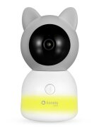 Lionelo Video monitor Babyline Alb 9.2. AI 5 inch camera Full HD zoom digital 4x aplicatie tehnologia AI cu detectare a miscarii melodii zgomote albe mod nocturn