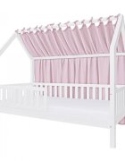 Little Amy Baldachin lateral din muselina pentru pat tip casuta Mov deschis 200x155 cm