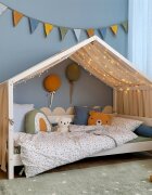 Little Amy Baldachin muselina pentru pat tip casuta Bej 300 cm