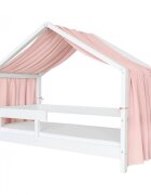 Little Amy Baldachin muselina pentru pat tip casuta Roz 400 cm