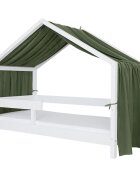 Little Amy Baldachin muselina pentru pat tip casuta Verde 300 cm
