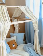 Little Amy Draperie din muselina organica Albastru deschis 125x240 cm 1 bucata