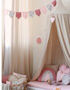 Little Amy Draperie din muselina organica Bej 125x240 cm 1 bucata