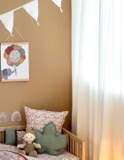 Little Amy Draperie din muselina organica Crem 125x240 cm 1 bucata