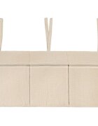 Little Amy Organizator suspendat din muselina pentru pat 60 x 30 cm Bej