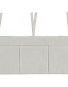 Little Amy Organizator suspendat din muselina pentru pat 60 x 30 cm Gri