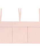 Little Amy Organizator suspendat din muselina pentru pat 60 x 30 cm Somon