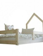 Little Amy Pat pentru copii casuta montessori Mossy balustrade orizontale Natur 70x140 cm