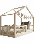 Little Amy Pat pentru copii casuta montessori Stillwood Cottage balustrade cu bare rotunde Natur 90x180 cm