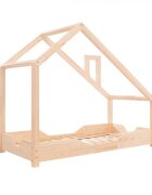 Little Amy Pat pentru copii Montessori tip casuta LittleAmy Dream Natur 90 x 200 cm