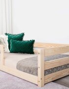 Little Amy Pat pentru copii SleepWell Natur cu balustrada 80 x 160 cm