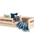 Little Amy Pat pentru copii SleepWell Natur cu balustrada 80 x 160 cm