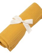 Little Amy Paturica din muselina bumbac organic MiniMini 130 x 130 cm Camel