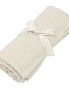 Little Amy Paturica din muselina bumbac organic MiniMini 130 x 130 cm Crem