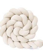 Little Amy Protectie de pat impletita MiniMini Velvet Magic Crem 350 cm