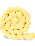 Little Amy Protectie de pat impletita MiniMini Velvet Magic Galben 250 cm
