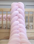 Little Amy Protectie de pat impletita MiniMini Velvet Magic Mov Deschis 250 cm