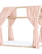 Little Amy Set 2 baldachine muselina pentru pat tip casuta Somon 2x330 cm pentru pat 100x200 cm
