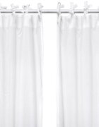 Little Amy Set Draperii din muselina organica Alb 125x240 cm 2 bucati