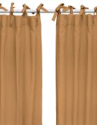 Little Amy Set draperii din muselina organica Camel 125x240 cm 2 bucati