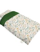 Little Amy Set lenjerie de pat single din bumbac Mini Flori Smarald 100x135 cm