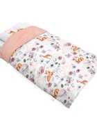 Little Amy Set lenjerie de pat single din bumbac Natura Roz pulbere 90x120 cm