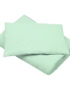 Little Amy Set paturica si perna din muselina 95 x 65 cm Menta