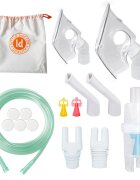 Little Doctor Aparat aerosoli cu compresor LD-212C 3 Dispensere pentru reglarea dimensiunilor particulelor 2 Masti