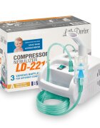 Little Doctor Aparat aerosoli cu compresor LD - 221C Pro cu 3 dispensere pentru reglarea dimensiunii particulelor 3 masti si furtun de 6 m