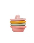 Little Dutch Set 4 barci de baie stivuibile roz