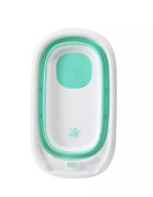 Little Mom Cadita bebelusi Fold Mint pliabila cu dop evacuare picioare cu material antiderapant margini rotunjite