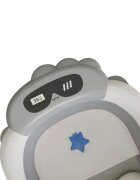 Little Mom Cadita bebelusi ultrapliabila Turtle Blue pernuta moale detasabilatermometru incorporat display digital suport dus sistem de agatare dop pentru evacuarea apei material non-toxic