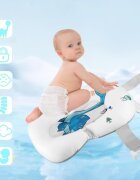 Little Mom Cadita bebelusi ultrapliabila Turtle Blue pernuta moale detasabilatermometru incorporat display digital suport dus sistem de agatare dop pentru evacuarea apei material non-toxic