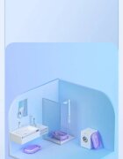 Little Mom Cadita Bellan Purple pliabila cu margini rotunjite dop evacuare suprafata anti-alunecare fara BPA dimensiuni 818 x 535 x 235 cm