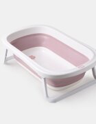 Little Mom Cadita Fold Purple pliabila cu dop evacuare picioare cu material antiderapant margini rotunjite