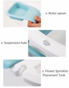 Little Mom Cadita Lemon Bathtub Blue pliabila cu margini rotunjite dop evacuare senzor temperatura