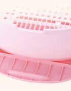 Little Mom Cutie depozitare si uscare biberoane Storage Box Pink portabila cu maner colector de apa detasabil fara bpa dimensiune 33 x 26 cm