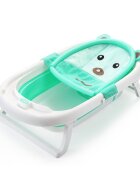 Little Mom Hamac cadita Baby Bath Tub Bear Mint moale versatila cu uscare rapida varsta 0-6 luni
