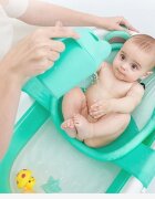 Little Mom Hamac cadita Baby Bath Tub Bear Mint moale versatila cu uscare rapida varsta 0-6 luni