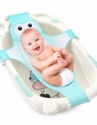 Little Mom Hamac cadita Bathnet Blue Penguin moale uscare rapida versatil varsta 0-12 luni