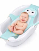Little Mom Hamac cadita Bathnet Blue Penguin moale uscare rapida versatil varsta 0-12 luni