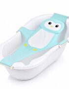 Little Mom Hamac cadita Bathnet Blue Penguin moale uscare rapida versatil varsta 0-12 luni