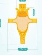 Little Mom Hamac cadita Bathnet Yellow Girafe moale uscare rapida versatil varsta 0-12 luni