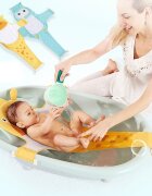 Little Mom Hamac cadita Bathnet Yellow Girafe moale uscare rapida versatil varsta 0-12 luni