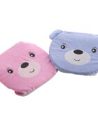 Little Mom Hamac cadita Cute Bear Pink forma ergonomica material moale cu sistem prindere facil dimensiuni 58 x 68 cm