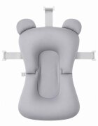 Little Mom Hamac cadita pentru copii Bear Bath cushion Grey design ergonomic cu centuri de fixare compatibilitate universala dimensiune 47 x 34 x 6 cm