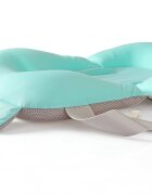 Little Mom Hamac cadita pentru copii Bear Bath cushion Mint design ergonomic cu centuri de fixare compatibilitate universala dimensiune 47 x 34 x 6 cm