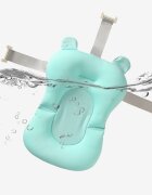 Little Mom Hamac cadita pentru copii Bear Bath cushion Mint design ergonomic cu centuri de fixare compatibilitate universala dimensiune 47 x 34 x 6 cm
