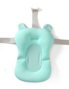 Little Mom Hamac cadita pentru copii Bear Bath cushion Mint design ergonomic cu centuri de fixare compatibilitate universala dimensiune 47 x 34 x 6 cm